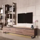 Kompleksi i ulët prej druri me bazë metalike Prodhuar në Itali - Berta Viadurini