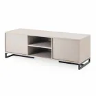 Sideboard modern i ulët në MDF dhe Metal Made in Italy - Rohan Viadurini