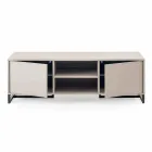 Sideboard modern i ulët në MDF dhe Metal Made in Italy - Rohan Viadurini