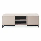 Sideboard modern i ulët në MDF dhe Metal Made in Italy - Rohan Viadurini