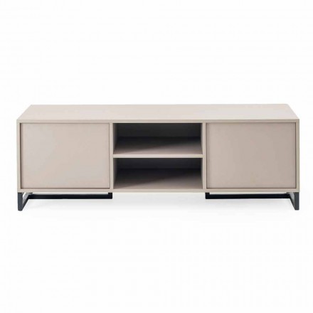 Sideboard modern i ulët në MDF dhe Metal Made in Italy - Rohan Viadurini