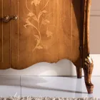 Kompleksi klasik prej druri i dhomës së ndenjes me shtresa të bëra në Itali - Ottaviano Viadurini