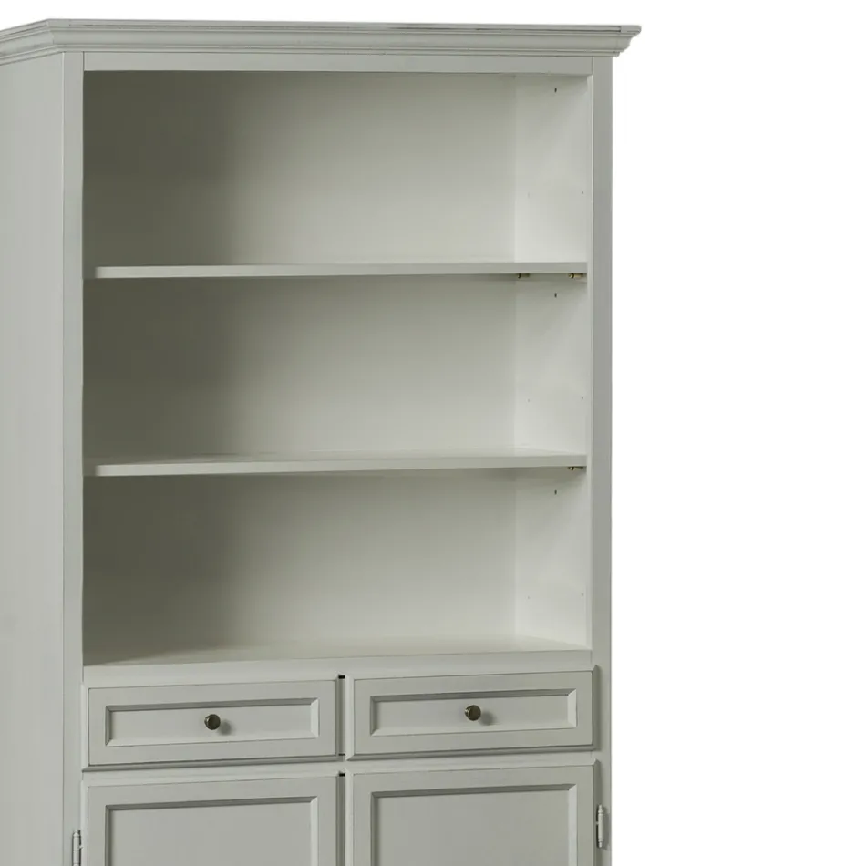 Tabela bufe me 2 dyer, 2 sirtarë dhe 2 rafte të hapura prodhuar në Itali - Camene Viadurini