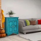 Tabela bufe me 2 dyer dhe 2 sirtarë me dekorime të ndryshme të prodhuara në Itali - Hanuman Viadurini