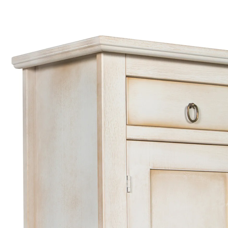 Tabela bufe me 2 dyer dhe 2 sirtarë me dekorime të ndryshme të prodhuara në Itali - Hanuman Viadurini