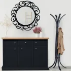 Tabela bufe me Strukturë në grimca druri të veshura me rimeso Prodhuar në Itali - Odino Viadurini