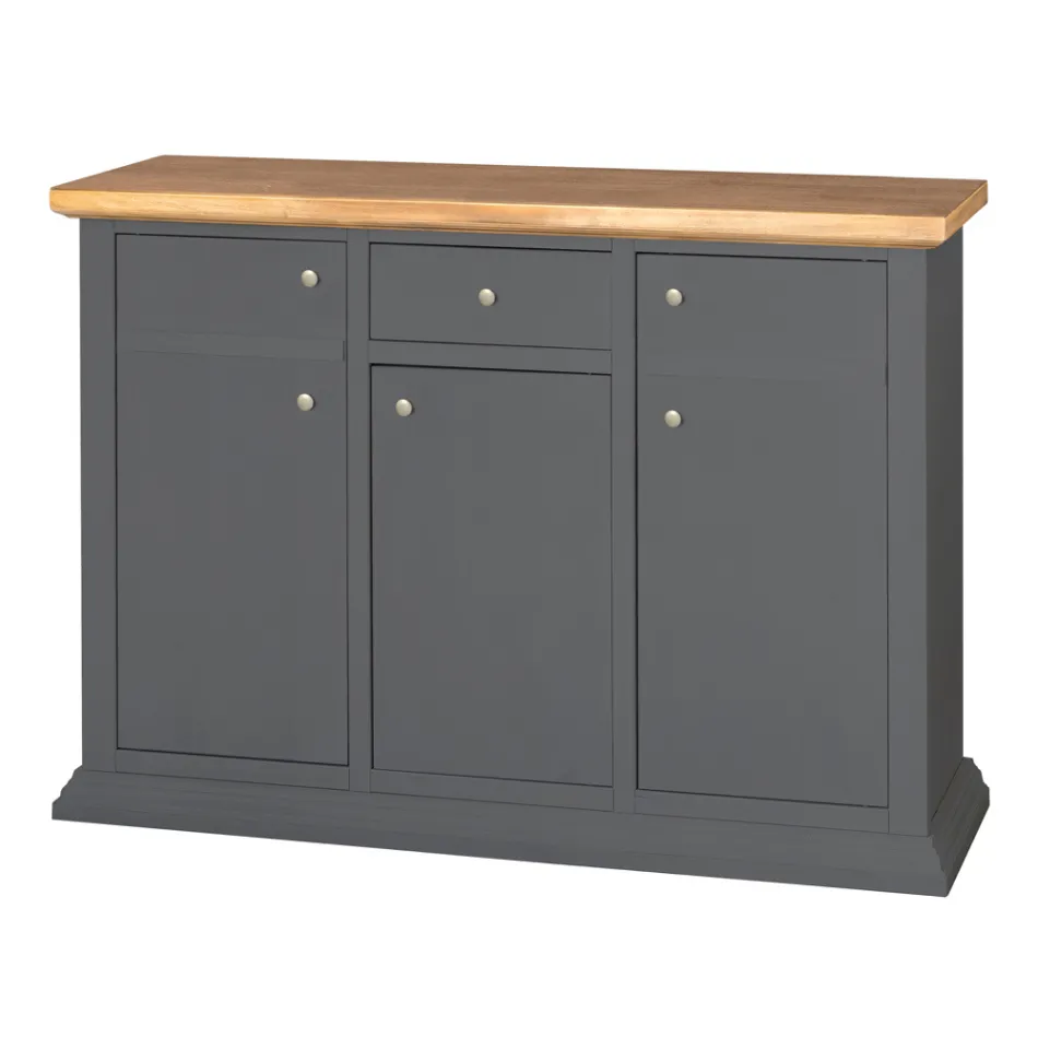 Tabela bufe me Strukturë në grimca druri të veshura me rimeso Prodhuar në Itali - Odino Viadurini