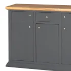 Tabela bufe me Strukturë në grimca druri të veshura me rimeso Prodhuar në Itali - Odino Viadurini