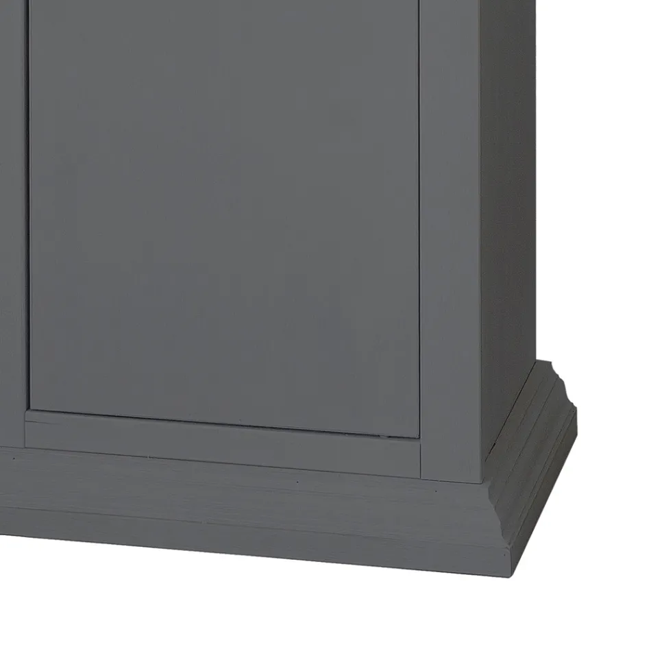 Tabela bufe me Strukturë në grimca druri të veshura me rimeso Prodhuar në Itali - Odino Viadurini