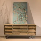 Kompleksi i dhomës së ndenjes me 2 dyer qendrore dhe 6 sirtarë anësor - Rrëshqitje Viadurini