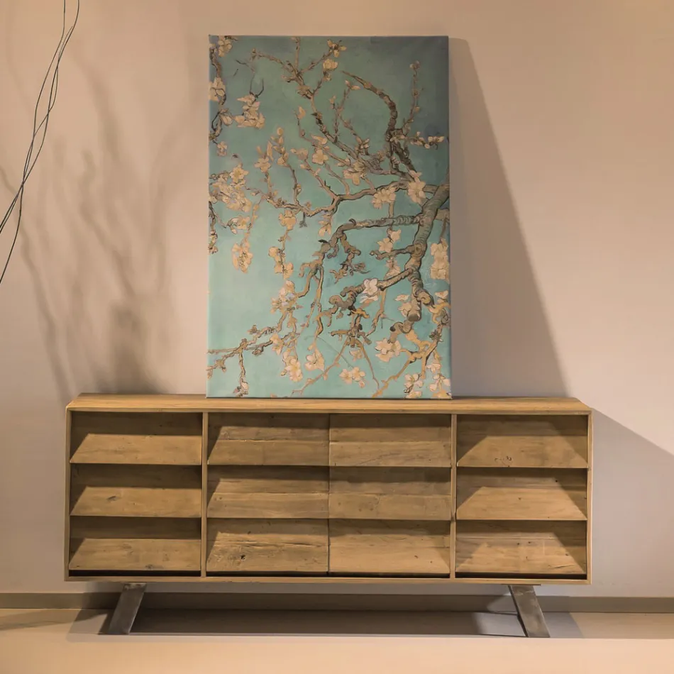 Kompleksi i dhomës së ndenjes me 2 dyer qendrore dhe 6 sirtarë anësor - Rrëshqitje Viadurini