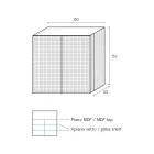 Bufe për Dhomë Ndenjeje me 2 Dyer me Ngjyrë Diamanti, Prodhuar në Itali - Sagittario Viadurini