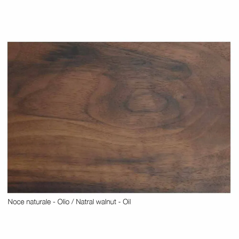 Dizajni modern i tryezës në dru të ngurtë, W192 x D 50 cm, Terezë Viadurini