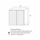 Bufe dizenjoni me 2 modele flora të bardha, të zeza ose floriri Viadurini