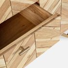 Bufe në dru Akacia me 2 Dyer dhe 3 Sirtarë Design Homemotion - Carla Viadurini