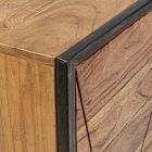 Bordea me dru akacia dhe çeliku me 3 ose 4 dyer Homemotion - Cristoforo Viadurini