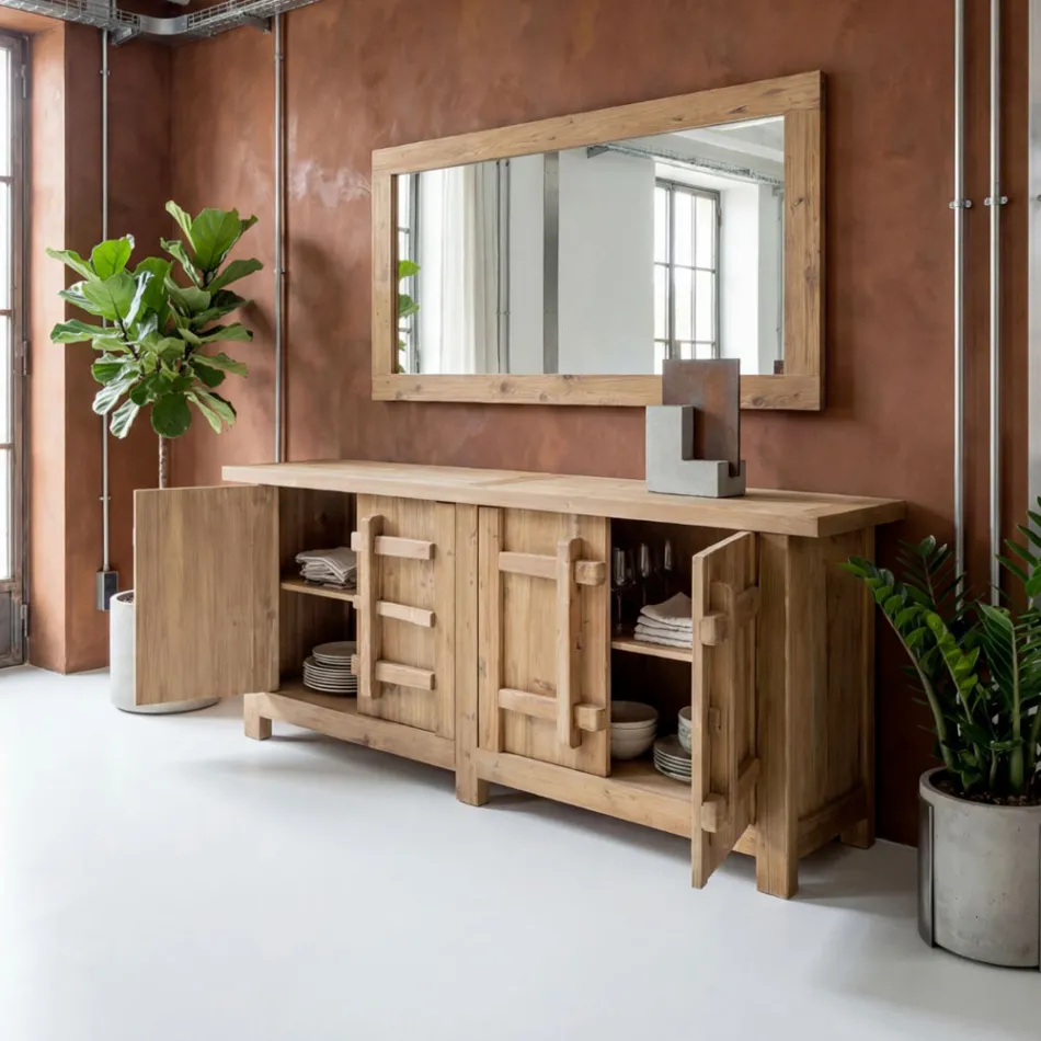 Bufe prej Pishe Natyrale të Plakur me 2 ose 4 Dyer - Aituno Viadurini