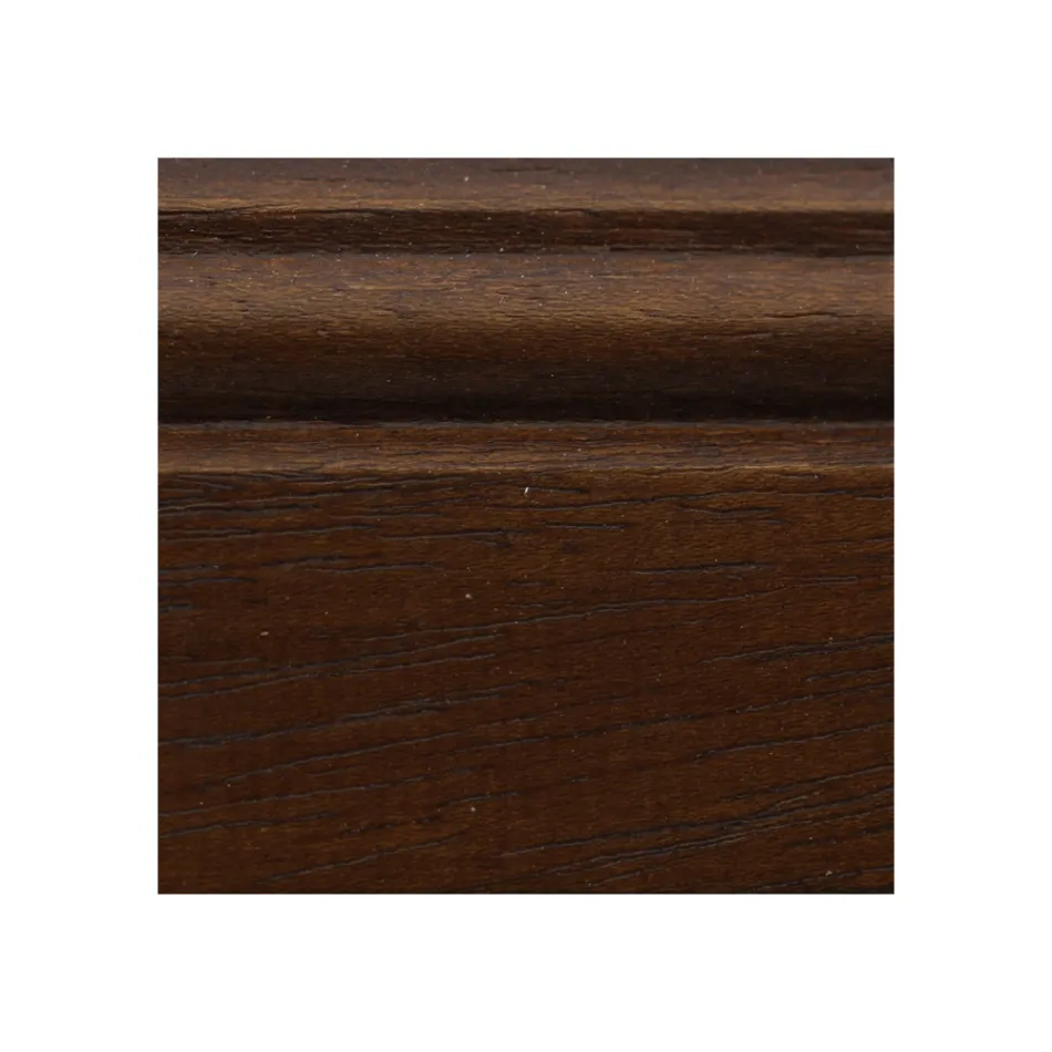 Kompleks në dru të patinuar të arrës me dekorim zambak Prodhuar në Itali - Qershi Viadurini