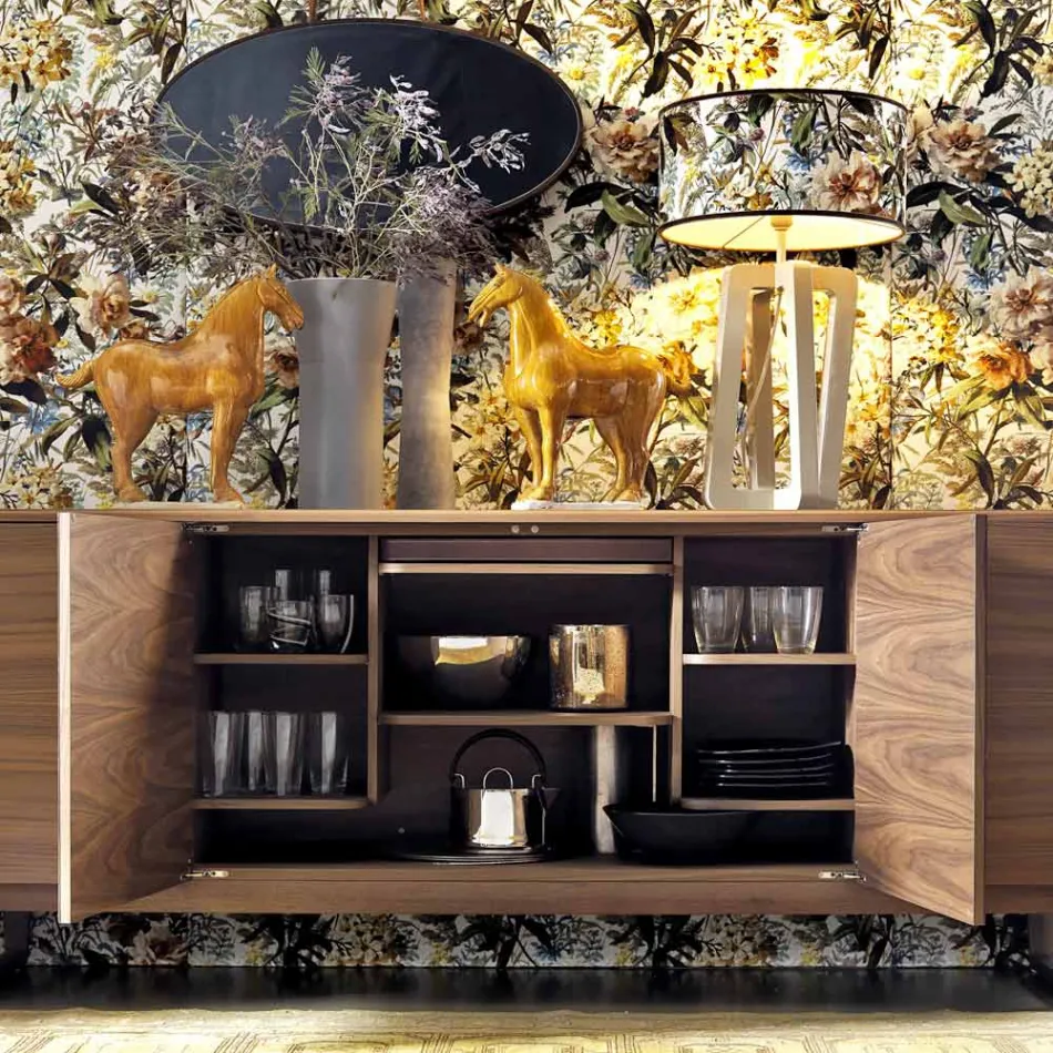 Dollap me rimeso druri Grilli York me 4 dyer 100% të bëra në Itali Viadurini