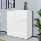 Bufe në dru melamine 3 dhoma dhe 2 rafte Prodhuar në Itali - Alyssa Viadurini