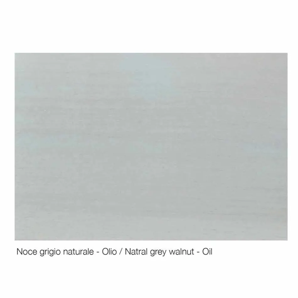 Tabelë anësore moderne me 3 dyer në arra natyrale, W 215 x D 50 cm, Flora Viadurini