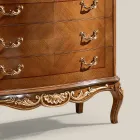 Kompleksi klasik i dhomës së ndenjes prej druri të bardhë ose arre Prodhuar në Itali - Chantilly Viadurini