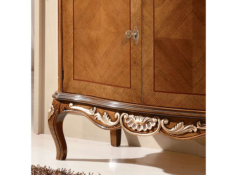 Kompleksi klasik i dhomës së ndenjes Avio Blu ose Druri i Arrës Prodhuar në Itali - Chantilly Viadurini