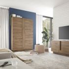 Bofoni i dhomës së ndenjes në dru të laminuar me 2 dyer Prodhuar në Itali - Odessa Viadurini