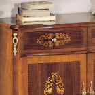 Kompleksi i dhomës së ndenjes me dru arre ose të bardhë dhe inkorde Prodhuar në Itali - Katerine Viadurini