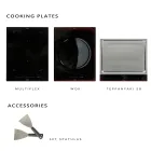 Kuzhinë e jashtme 140x65x93 cm E bërë nga dru tik dhe alumini - Convivial Viadurini