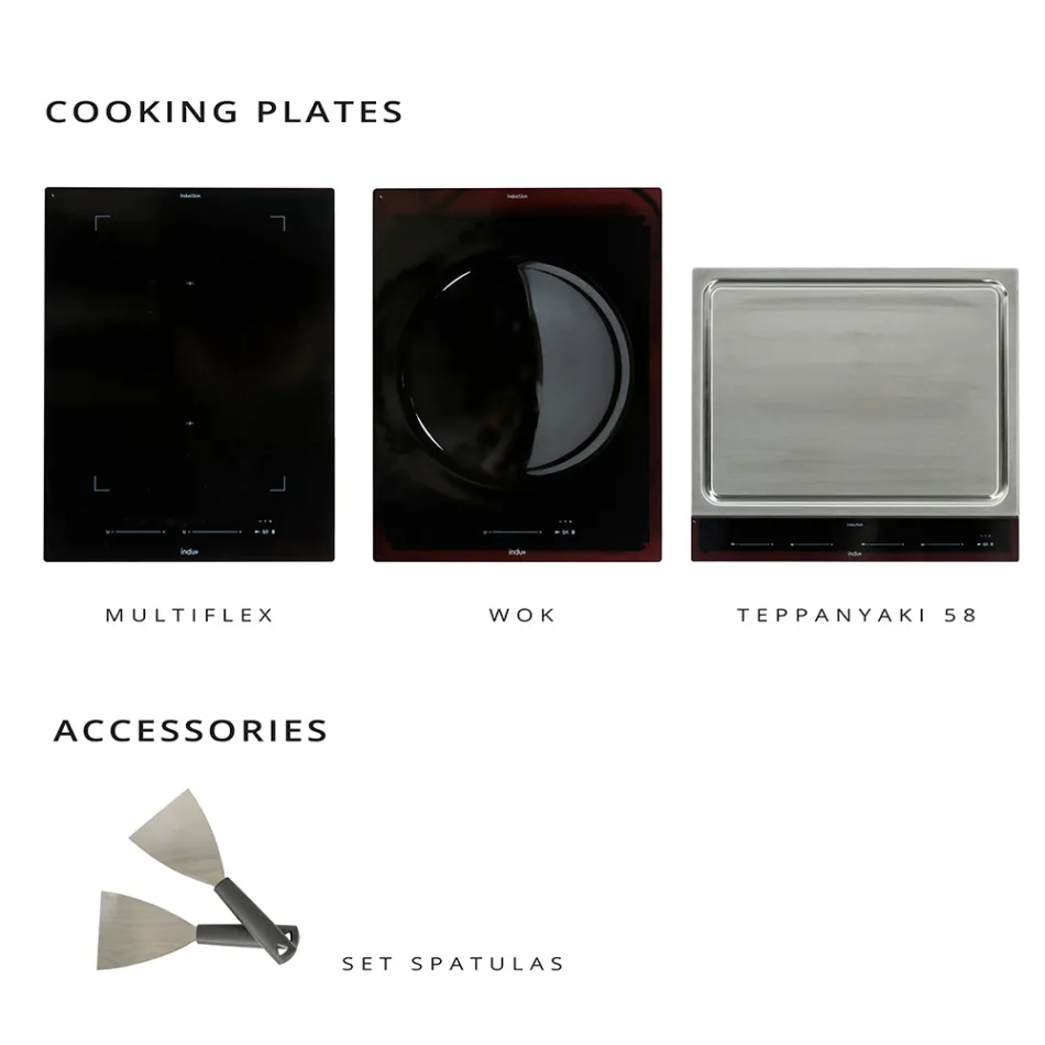 Kuzhinë e jashtme 140x65x93 cm E bërë nga dru tik dhe alumini - Convivial Viadurini