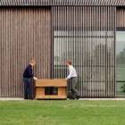 Kuzhina e jashtme 141x70x93 cm E punuar me dru tik dhe alumini - Stilosa Viadurini