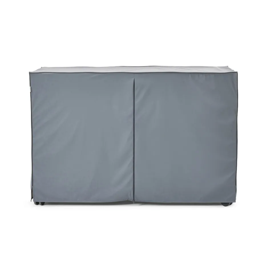 Kuzhina e jashtme 141x70x93 cm E punuar me dru tik dhe alumini - Stilosa Viadurini