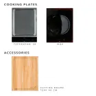 Kuzhina e jashtme 141x70x93 cm E punuar me dru tik dhe alumini - Stilosa Viadurini