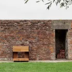 Kuzhinë e jashtme 96x70x93 cm E bërë nga dru tik dhe alumini - i rafinuar Viadurini