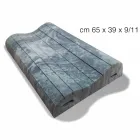 Jastëk me dy valë në kujtesën Xform 11 cm të larta Made in Italy - Kaçurrel Viadurini