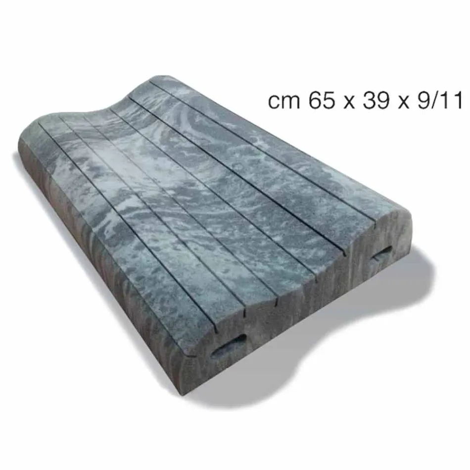 Jastëk me dy valë në kujtesën Xform 11 cm të larta Made in Italy - Kaçurrel Viadurini