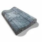 Jastëk me dy valë në kujtesën Xform 11 cm të larta Made in Italy - Kaçurrel Viadurini