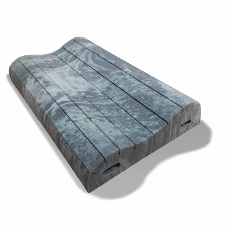 Jastëk me dy valë në kujtesën Xform 11 cm të larta Made in Italy - Kaçurrel Viadurini