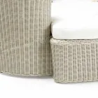 Garden Daybad në Polyrattan Fiber 2 Elements - Woman Viadurini
