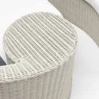 Garden Daybad në Polyrattan Fiber 2 Elements - Woman Viadurini