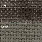 Kopsht luksoz me kopsht me dizajn rrumbullakët me parazol - Ulm Moon nga Vondom Viadurini