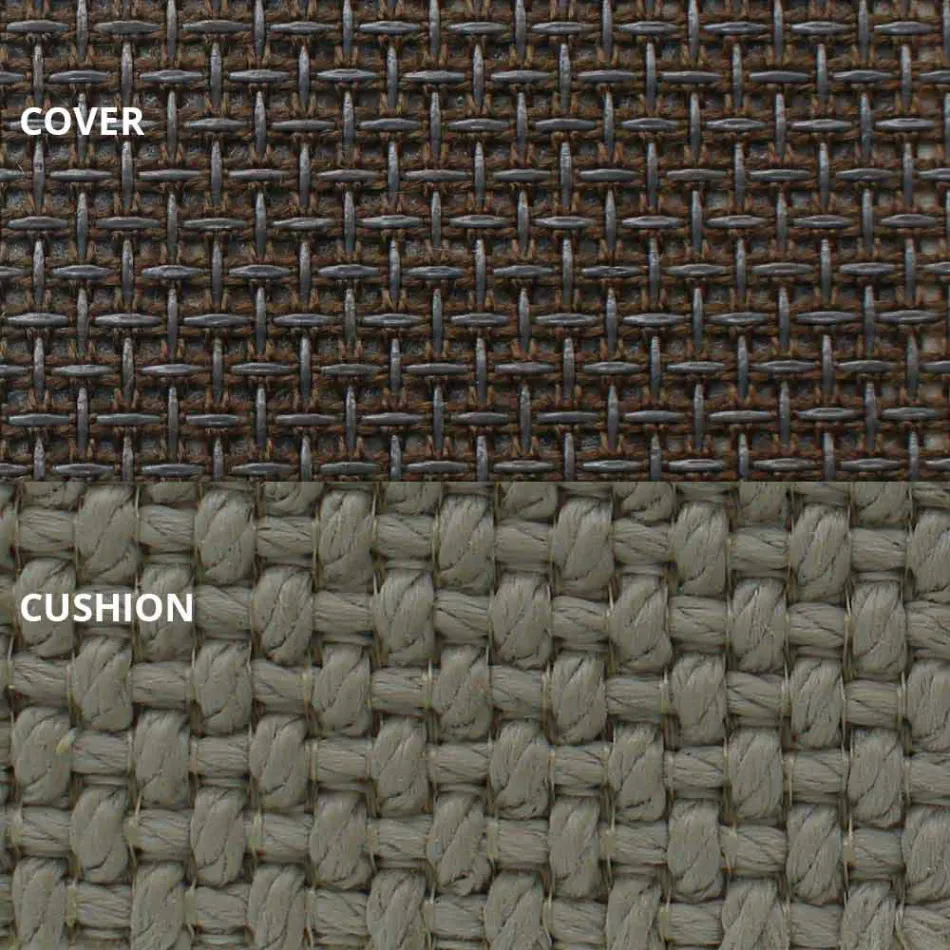 Kopsht luksoz me kopsht me dizajn rrumbullakët me parazol - Ulm Moon nga Vondom Viadurini