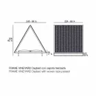 Kopsht luksoz me shtrat në alumin dhe pëlhurë - Frame Vineyard nga Vondom Viadurini