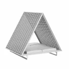 Kopsht luksoz me shtrat në alumin dhe pëlhurë - Frame Vineyard nga Vondom Viadurini