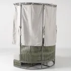 Divan Kopshti prej Tiku, Alumini, ROPE+ Litar me Jastëkë - Arcangelo Viadurini