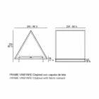 Shtretër në natyrë në pëlhurë alumini dhe luksoze - Vineyard Frame nga Vondom Viadurini