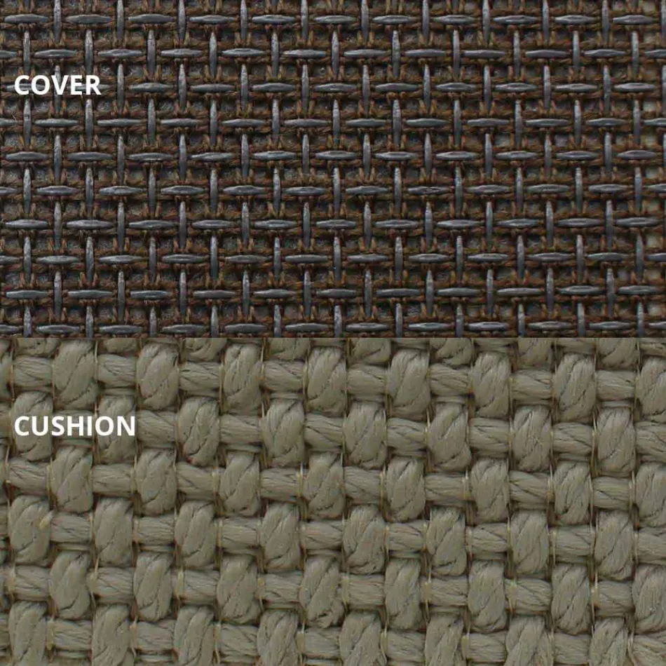 Shtretër në natyrë në pëlhurë alumini dhe luksoze - Vineyard Frame nga Vondom Viadurini