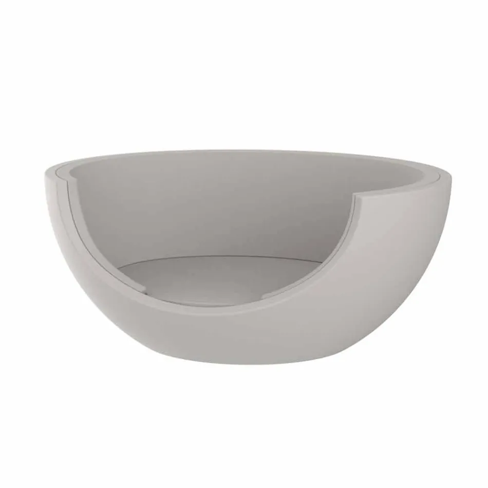 Shtrati i ditës për projektin rrethor luksoz në natyrë në polietileni - Ulm Moon nga Vondom Viadurini