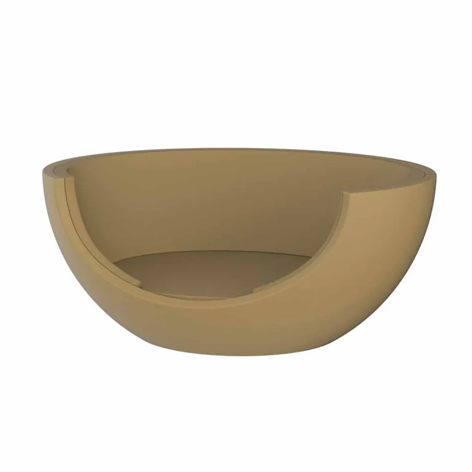 Shtrati i ditës për projektin rrethor luksoz në natyrë në polietileni - Ulm Moon nga Vondom Viadurini